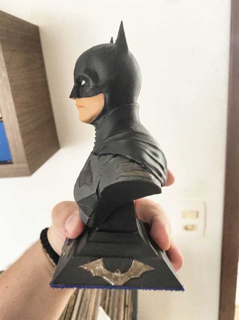 Impressão 3D do busto do Batman